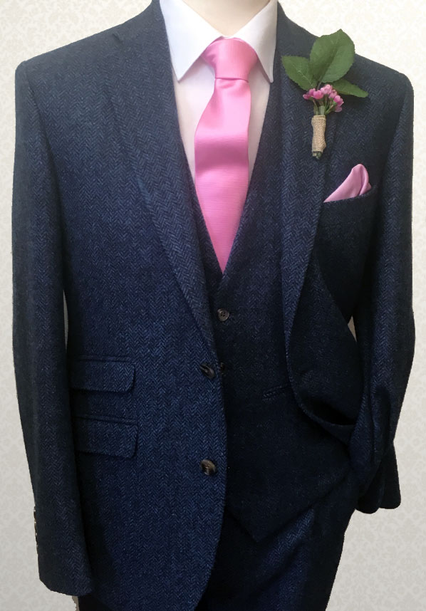 Tweed Blue Lounge Suit